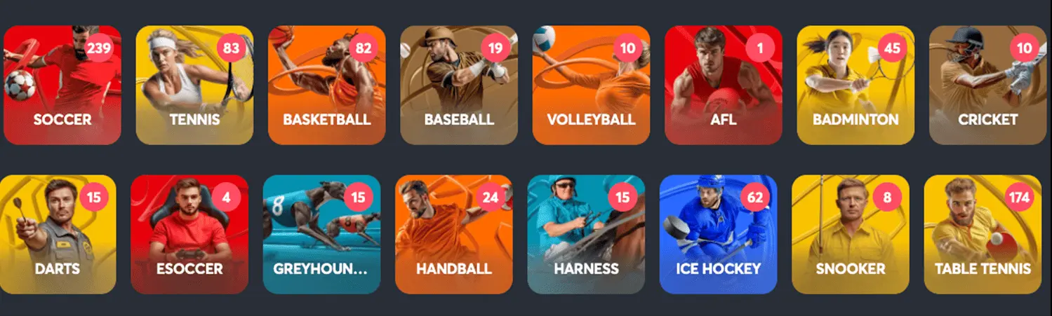 Sportsbet Io Betting Gr Αθλήματα για στοίχημα στο Sportsbetr